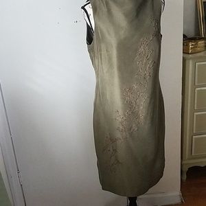 Evan picone 100% silk sheath dress